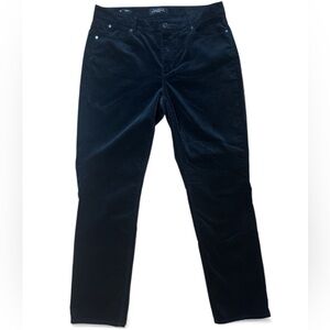 Talbots Women’s Black Velvet Curvy Straight Leg Pants 8p